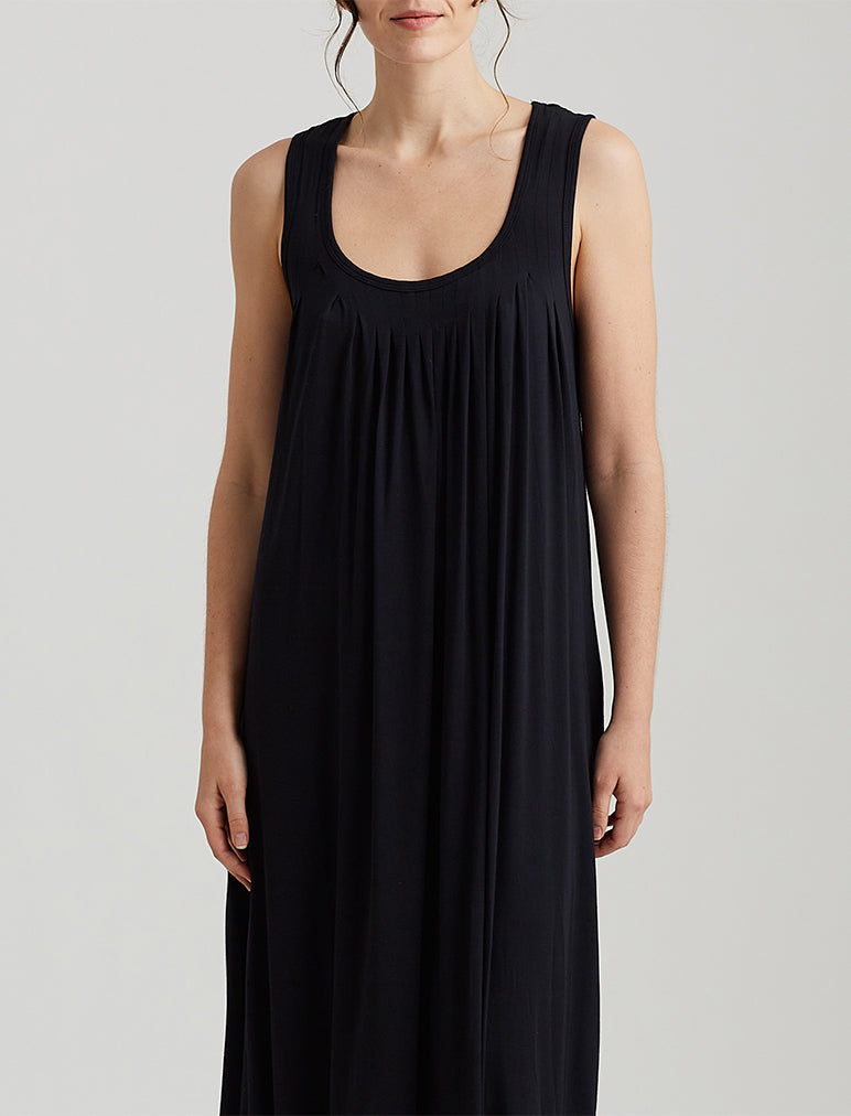 Kate Modal Soft Pleat Front Maxi Nightie