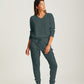 Super Soft Waffle V-Neck Long Sleeve Top