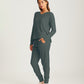 Super Soft Waffle V-Neck Long Sleeve Top