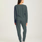 Super Soft Waffle V-Neck Long Sleeve Top