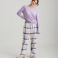 Organic Cotton Plaid Pant and Feather Soft LS Top
