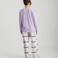 Organic Cotton Plaid Pant and Feather Soft LS Top
