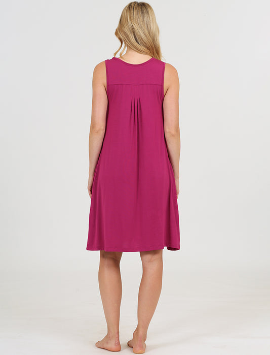 Kate Modal Soft Pleat Front Nightie