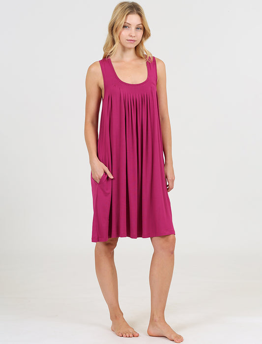 Kate Modal Soft Pleat Front Nightie