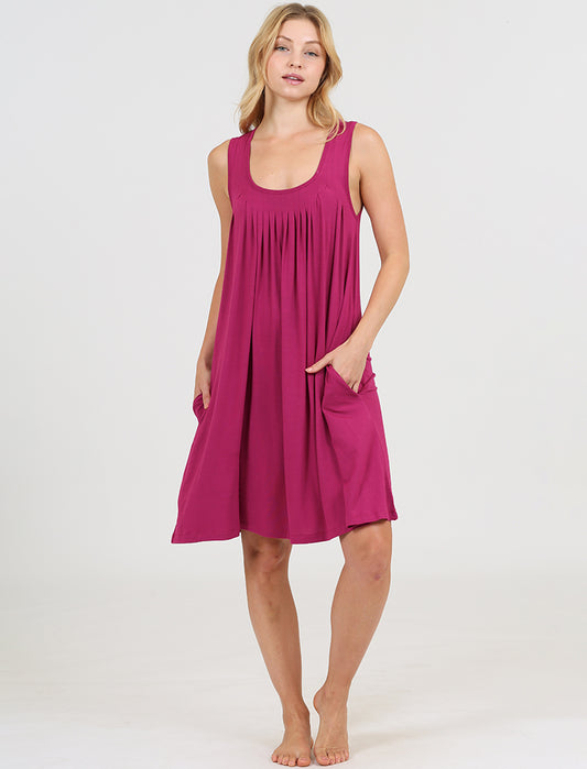 Kate Modal Soft Pleat Front Nightie