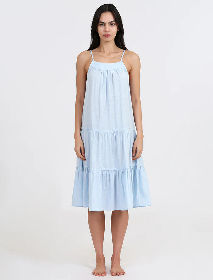 Luxe Spot Strappy Tiered Nightie