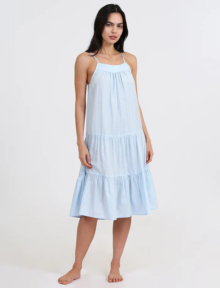 Luxe Spot Strappy Tiered Nightie