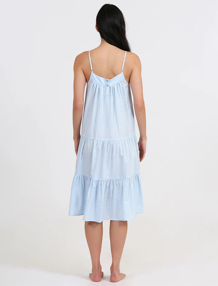 Luxe Spot Strappy Tiered Nightie