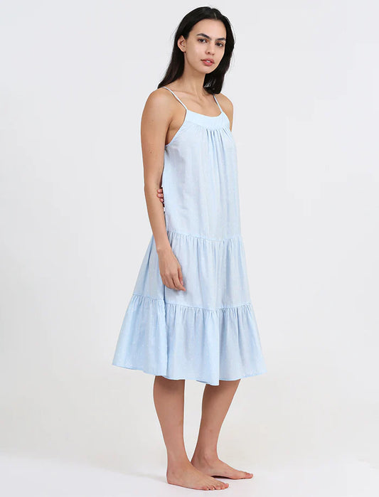 Luxe Spot Strappy Tiered Nightie