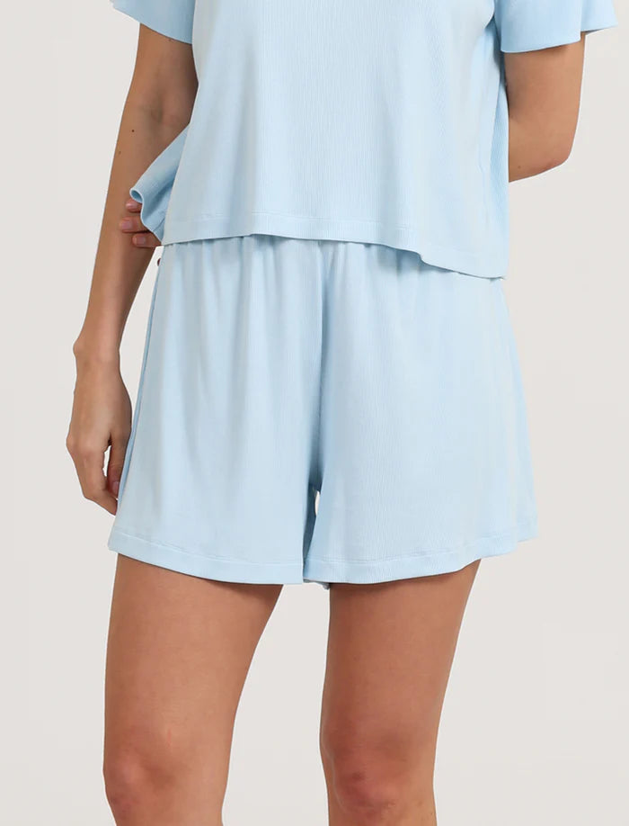 Luxe Rib Soft Touch Tee and Boxer Set