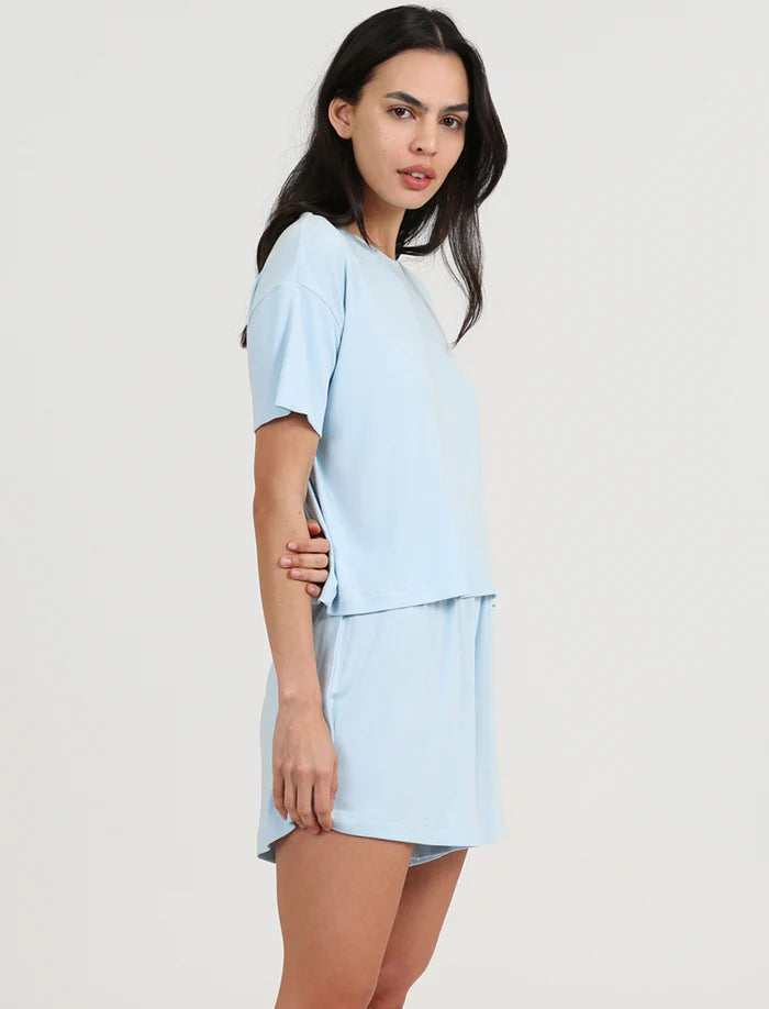 Luxe Rib Soft Touch Tee and Boxer Set