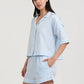 Luxe Blue Spot Boxer PJ Set
