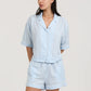 Luxe Blue Spot Boxer PJ Set