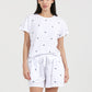 Embroidered Stars Boxer PJ Set