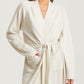 Pure Cashmere Robe in ecru