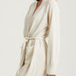 Pure Cashmere Robe in ecru