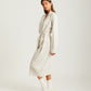 Pure Cashmere Robe in ecru