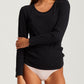 Milla Rib Shelf Bra Long Sleeve Tee