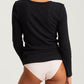 Milla Rib Shelf Bra Long Sleeve Tee