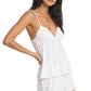 Modal Soft Lace Cami and Boxer in Cream