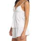 Modal Soft Lace Cami and Boxer in Cream