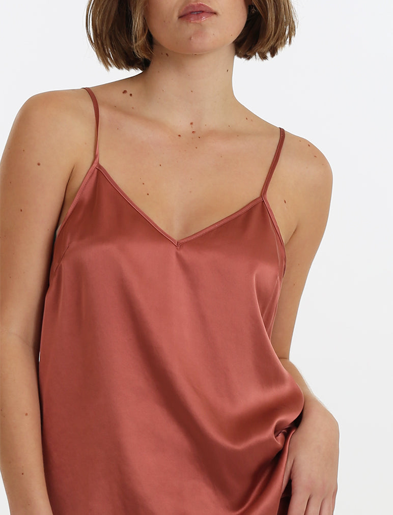 Audrey Silk Cami Boxer PJ