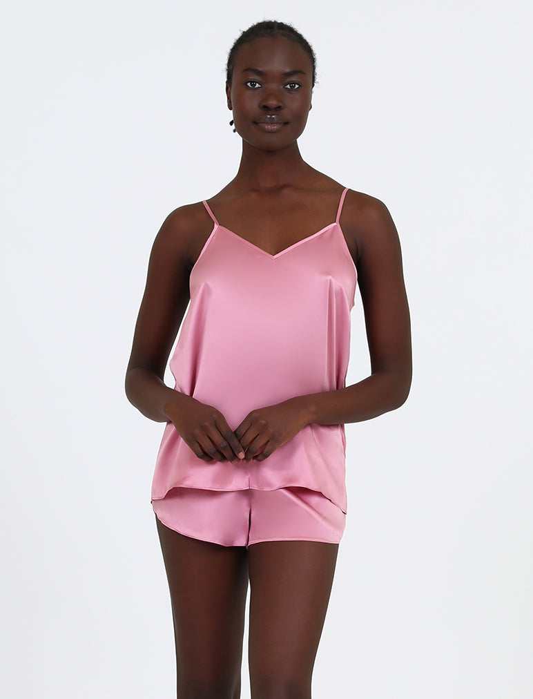 Audrey Silk Cami Boxer PJ