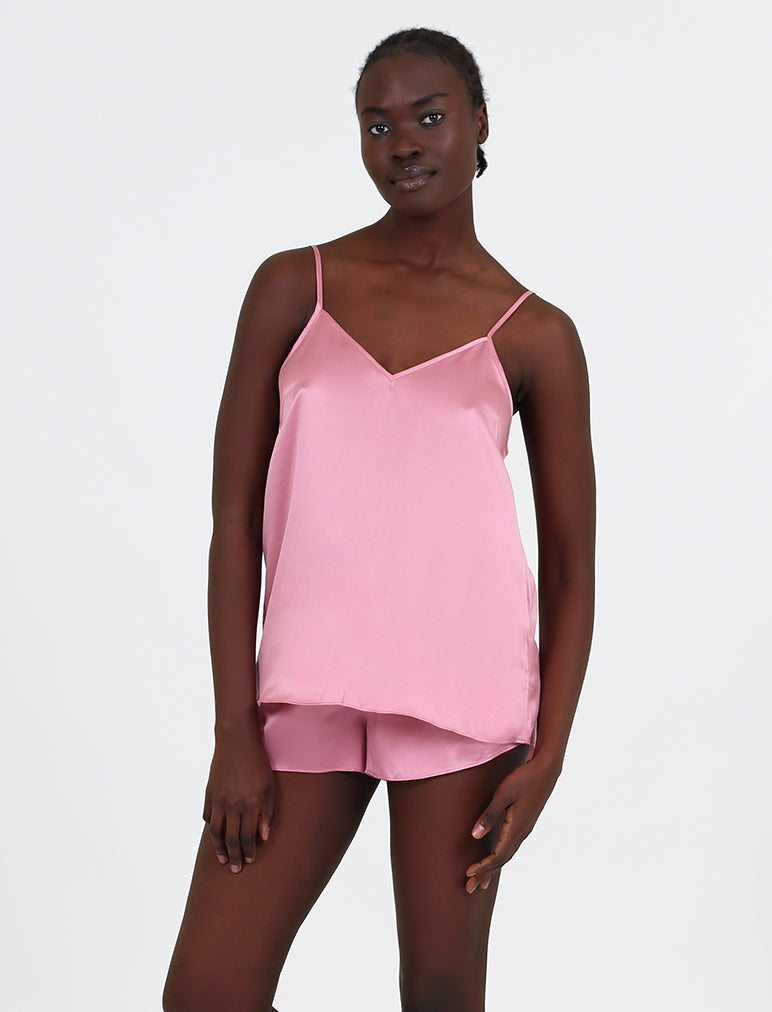 Audrey Silk Cami Boxer PJ