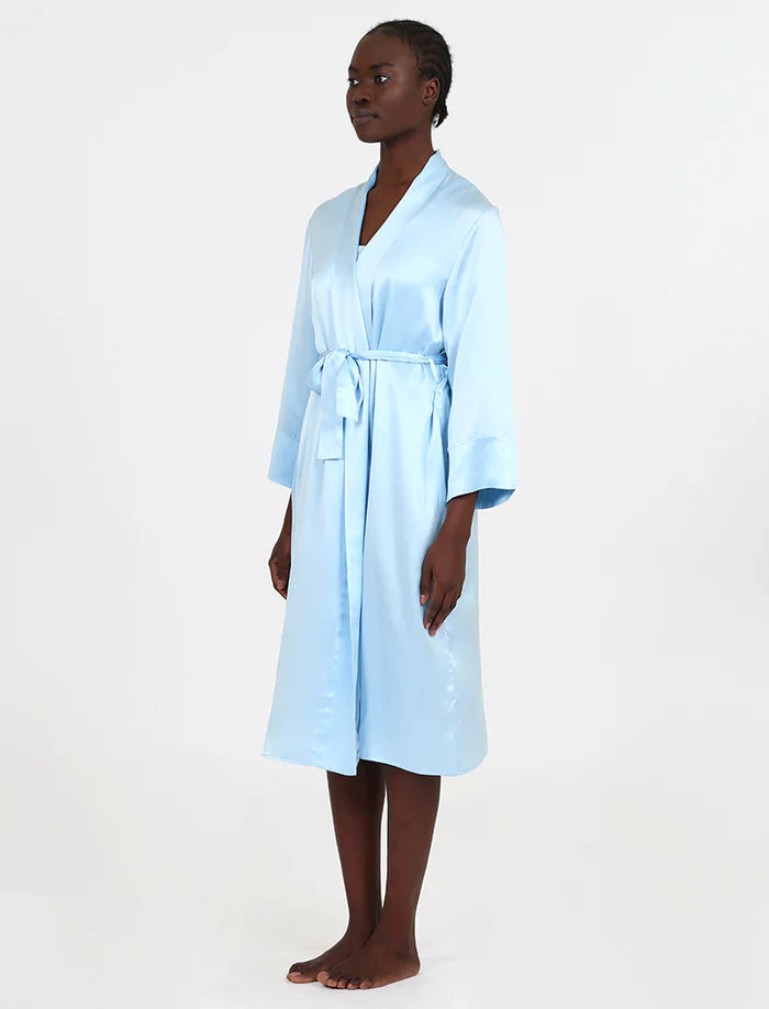Audrey Silk Long Robe
