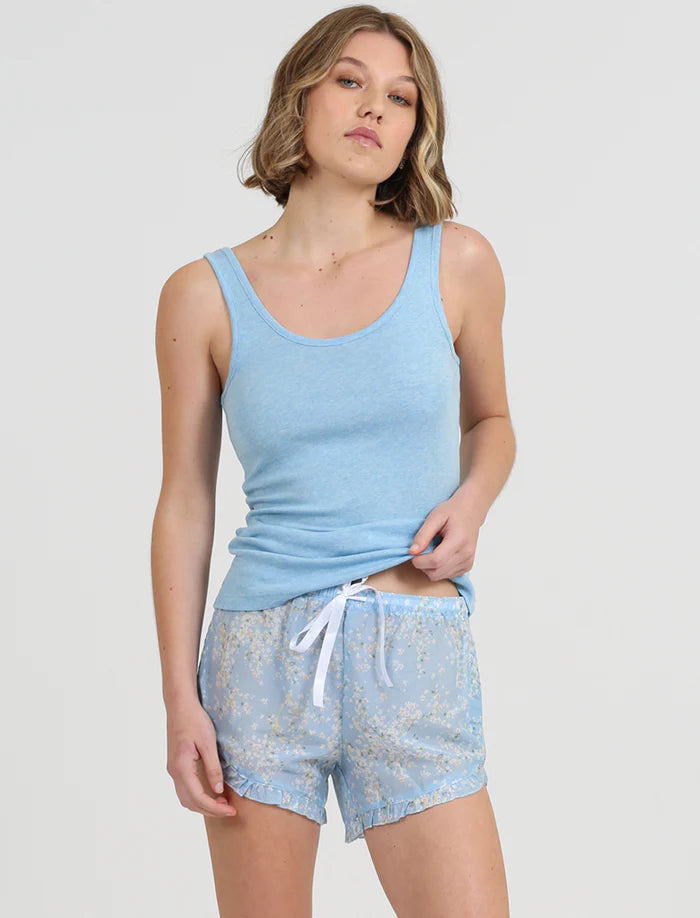 Cheri Blossom Boxer and Singlet Set