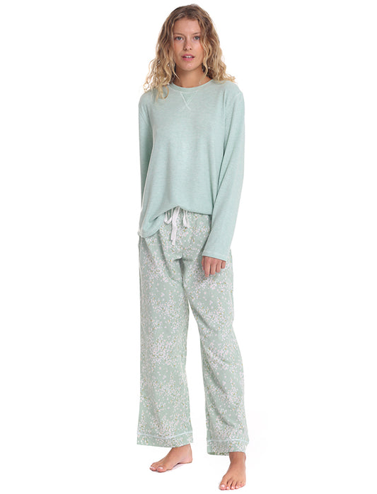 Cheri Blossom Organic Cotton Pant and Feather Soft LS Top