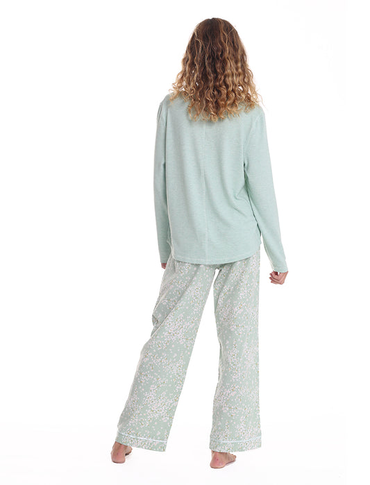 Cheri Blossom Organic Cotton Pant and Feather Soft LS Top
