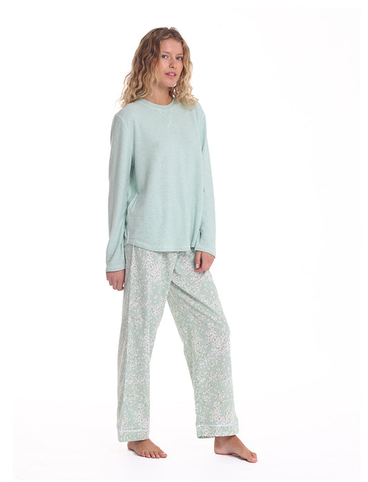 Cheri Blossom Organic Cotton Pant and Feather Soft LS Top