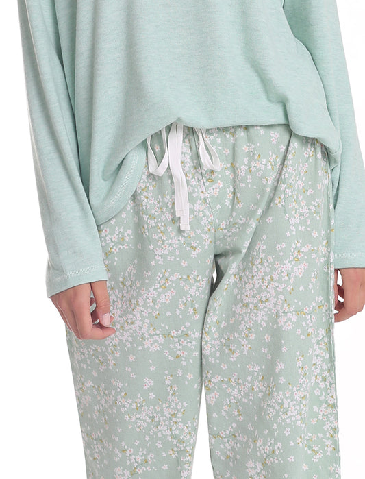 Cheri Blossom Organic Cotton Pant and Feather Soft LS Top