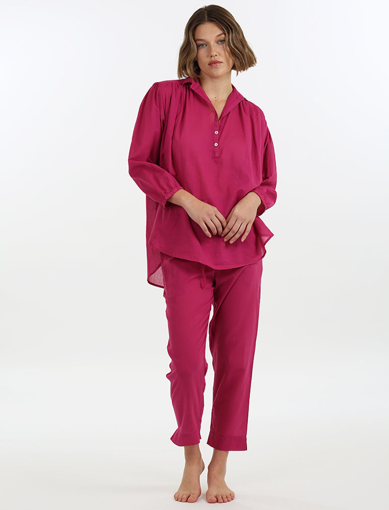 Emma Full Length Cotton PJ Set