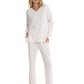 Soft Touch Rib V-Neck LS Top
