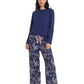 Cheri Blossom Organic Cotton Pant and Organic Cotton LS Top