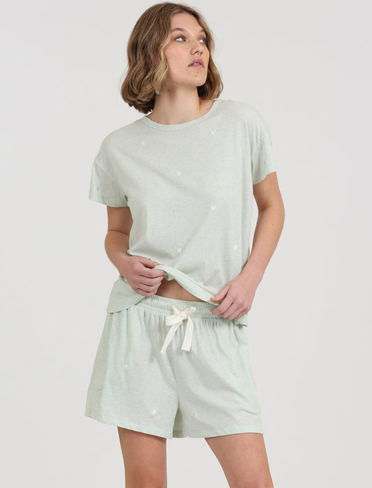 Hearts Organic Cotton Knit Boxer