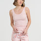 Jardin Pink Boxer and Singlet Set