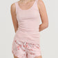 Jardin Pink Boxer and Singlet Set