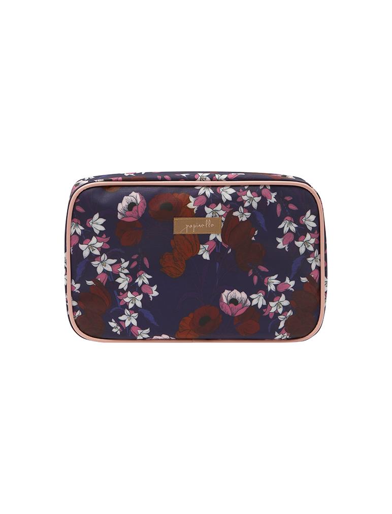 Large Fold Out Cosmetic Bag in Pavot Navy