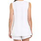 Resort Linen Tank in White