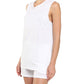 Resort Linen Tank in White