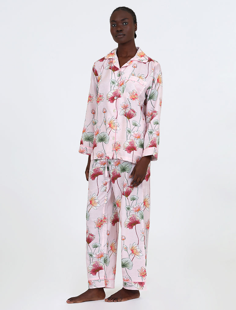Lotus Cotton Silk PJ Set