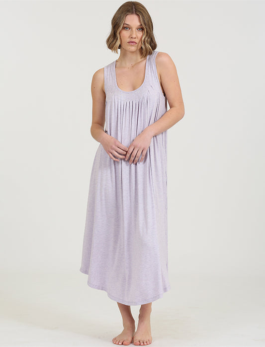 Kate Modal Soft Pleat Front Maxi Nightie