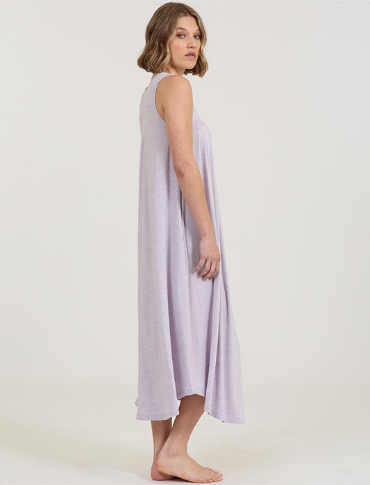 Kate Modal Soft Pleat Front Maxi Nightie