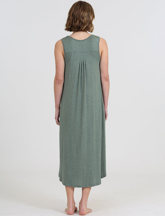 Kate Modal Soft Pleat Front Maxi Nightie