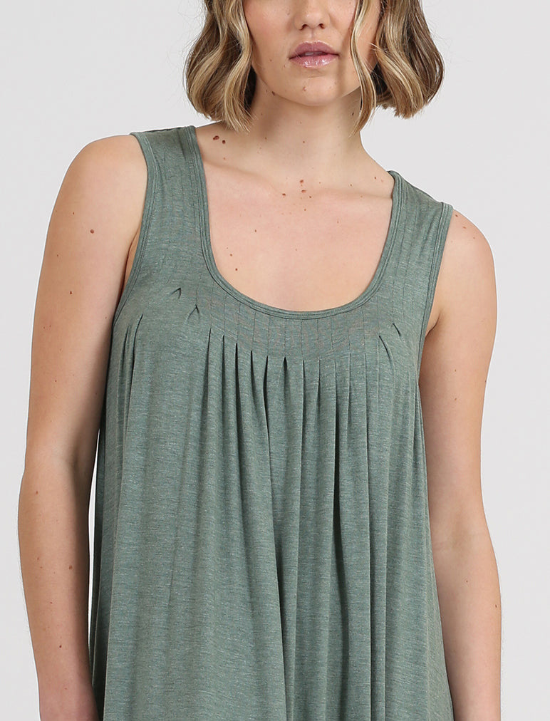 Kate Modal Soft Pleat Front Maxi Nightie
