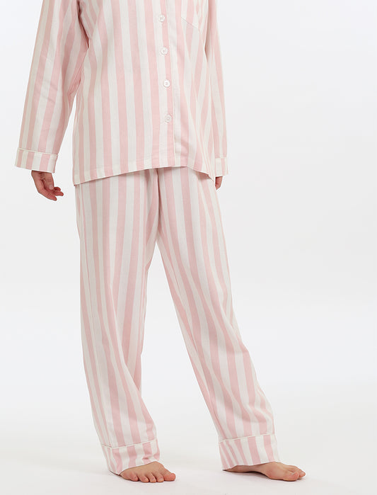 Cotton Stripe Full Length PJs