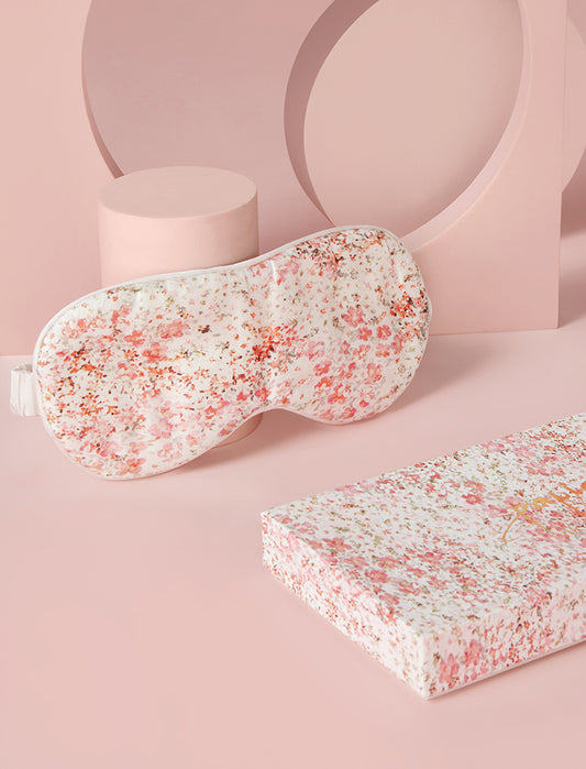 Boxed Printed Silk Cotton Eye Mask
